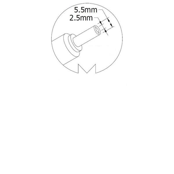 Polnilec 19V 4,74A 5,5mm 2,5mm
